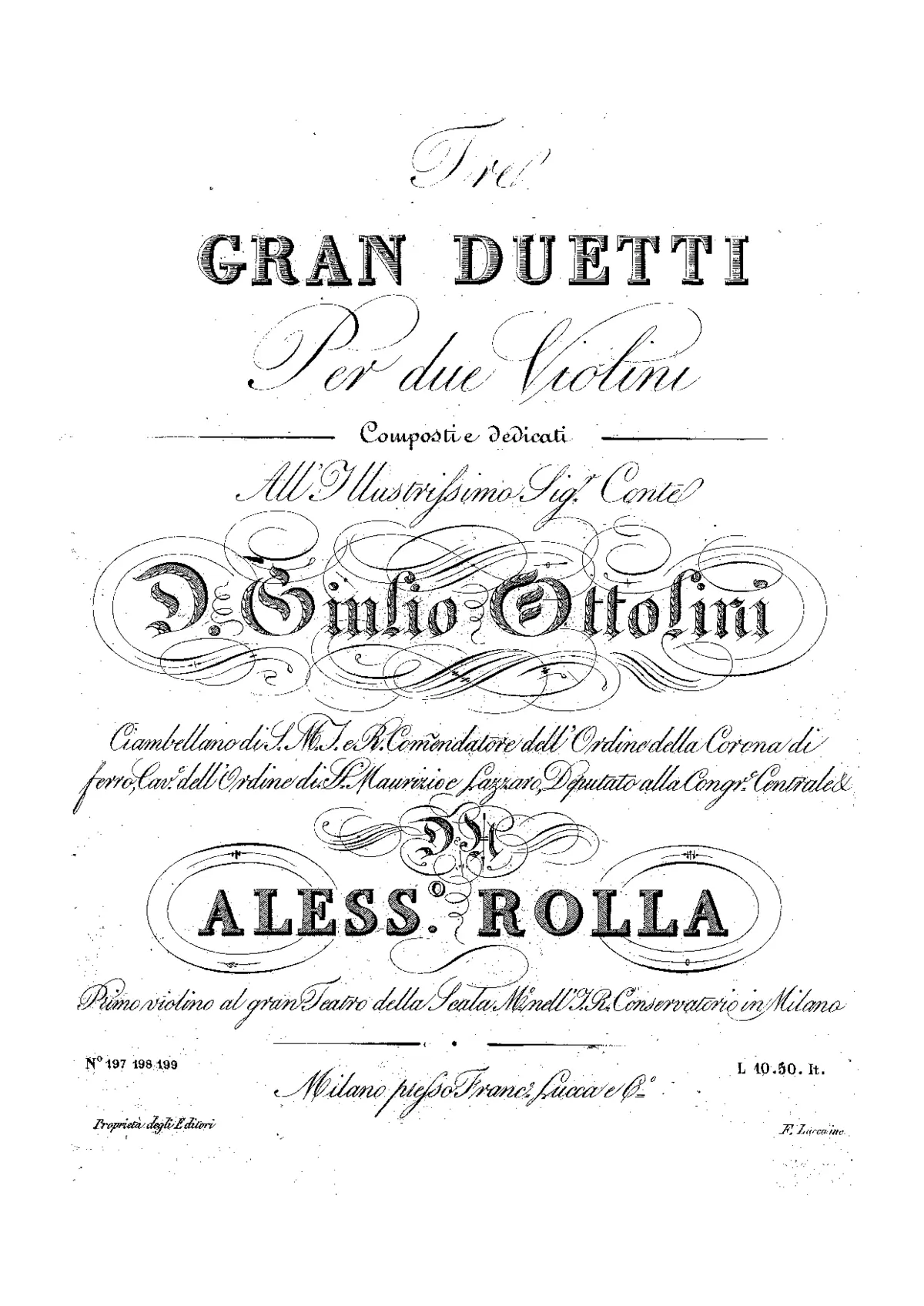 3 Grand Duos for 2 Violins or Violin and Viola - Page 1