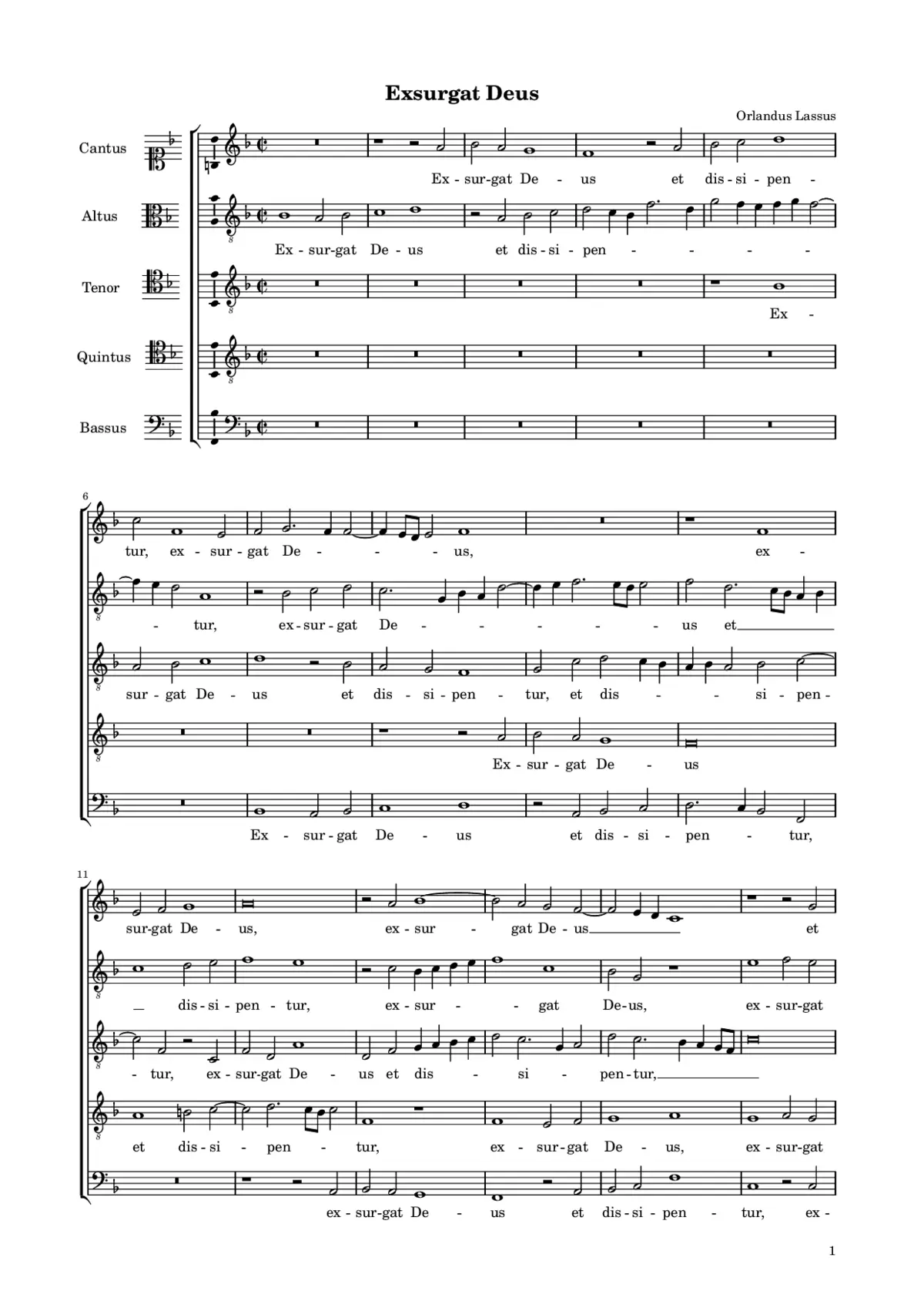 Exsurgat Deus a 5 - Page 1