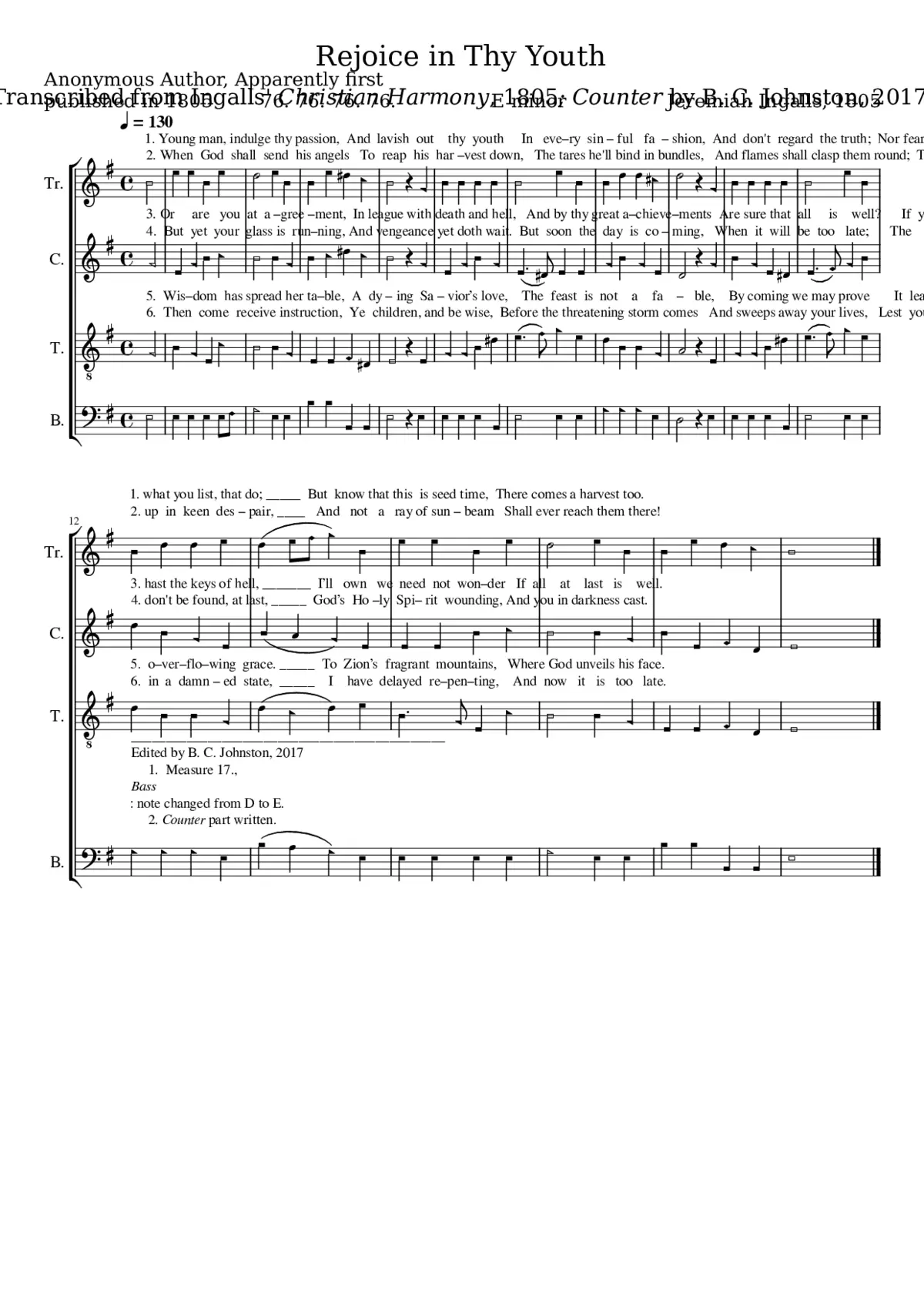 Rejoice in Thy Youth - Page 1