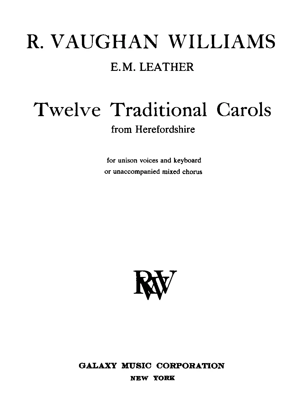 12 Traditional Carols from Herefordshire - Page 1