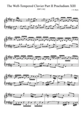 Prelude and Fugue in F-sharp major BWV 882