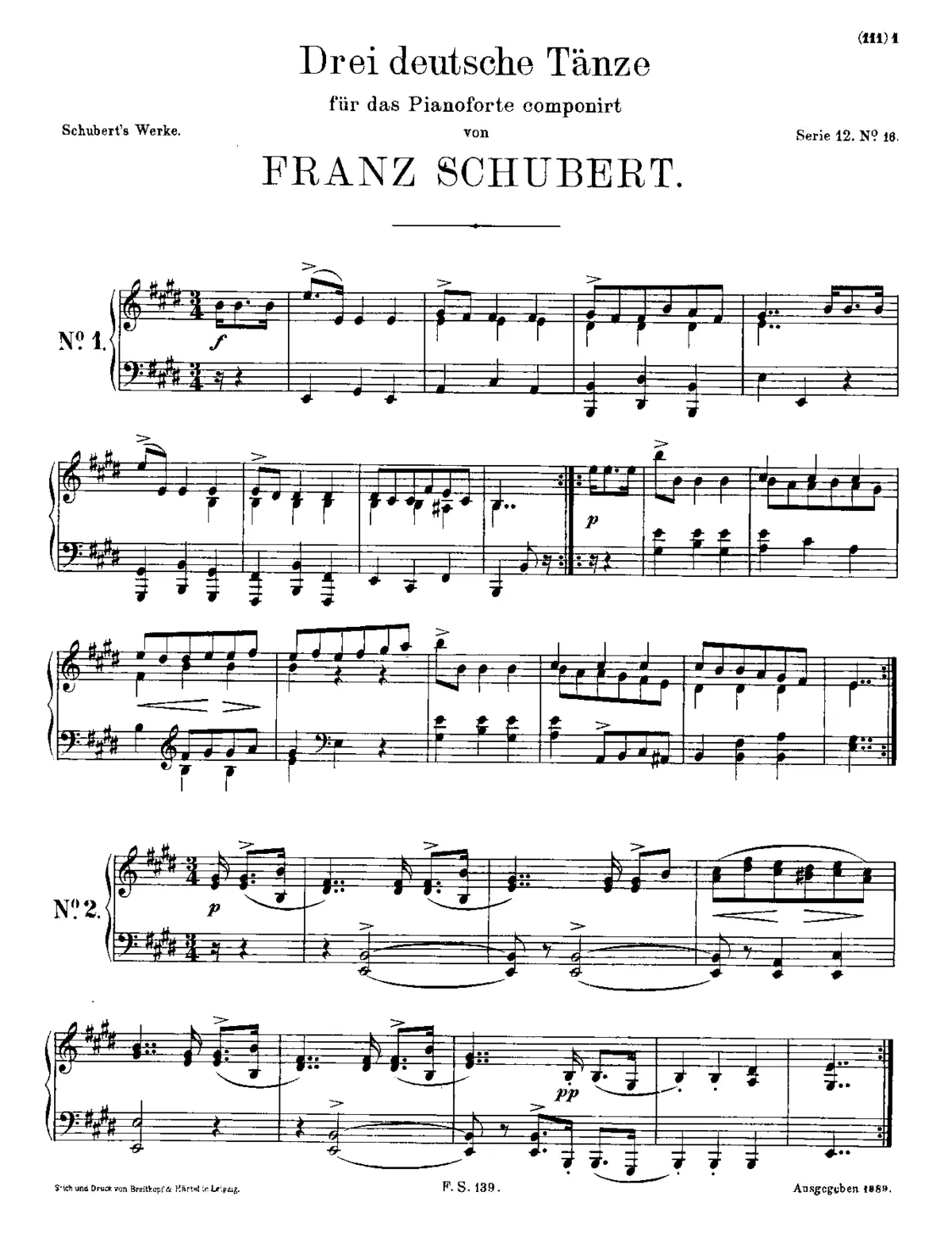 German Dances, D.973 - Page 1