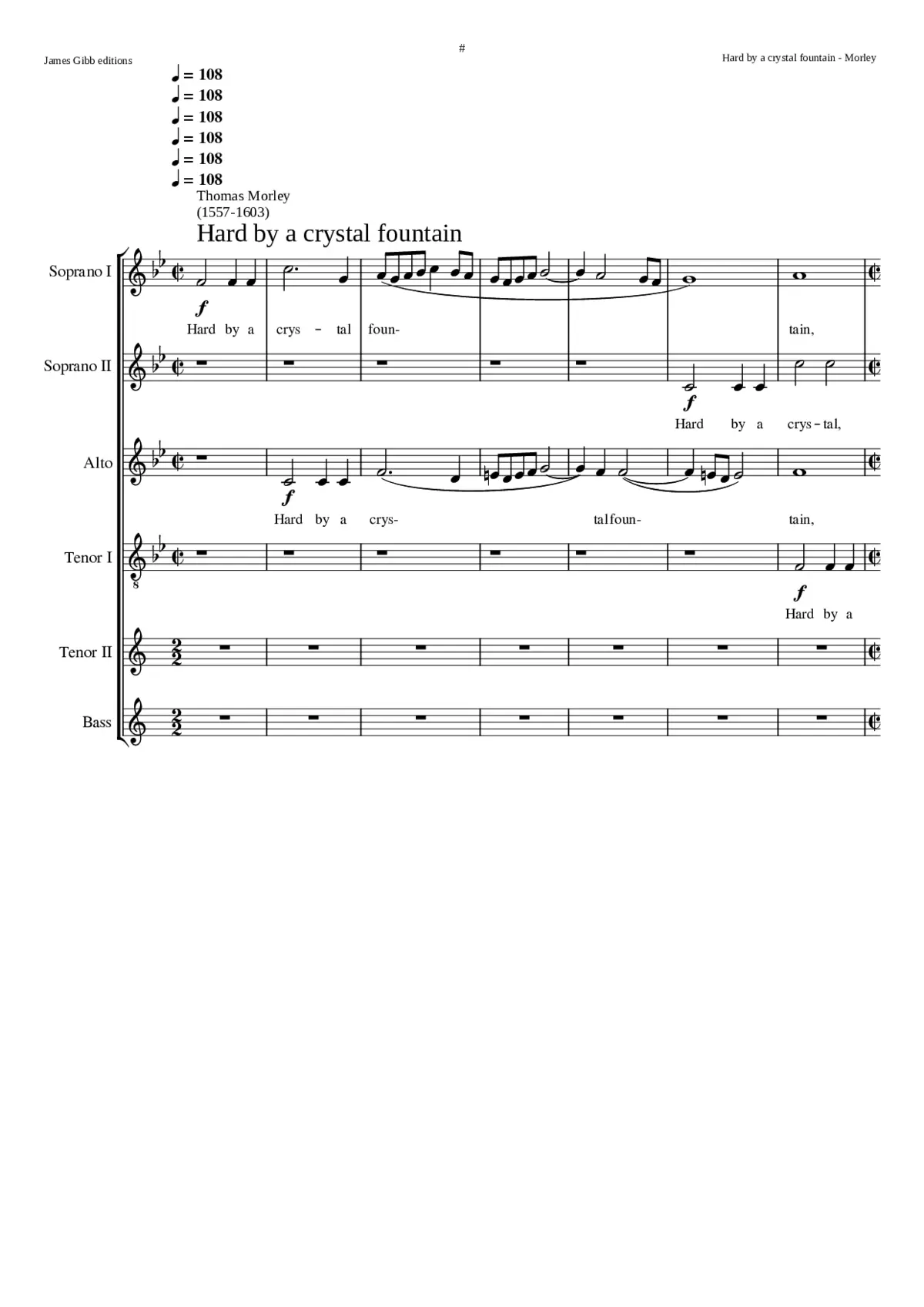 Hard by a Crystal Fountain - Page 1