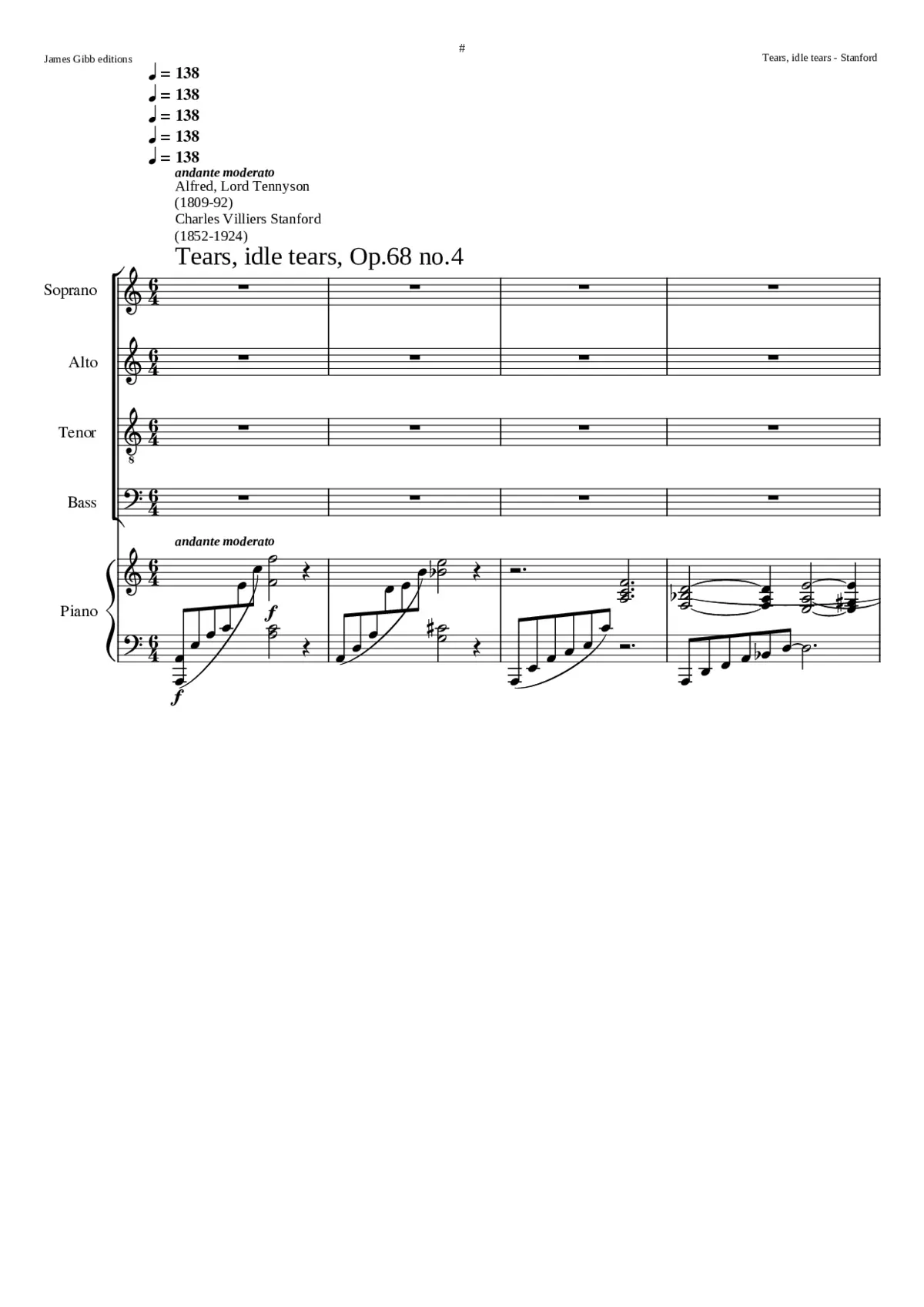 Tears idle tears Op.68:4 - Page 1
