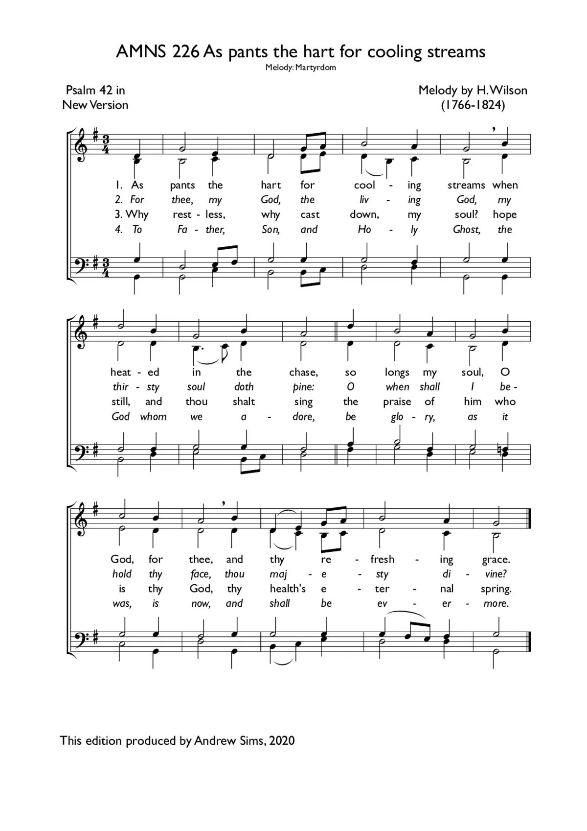 As pants the hart for cooling streams - Page 1