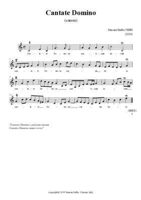 Cantate Domino (canon)
