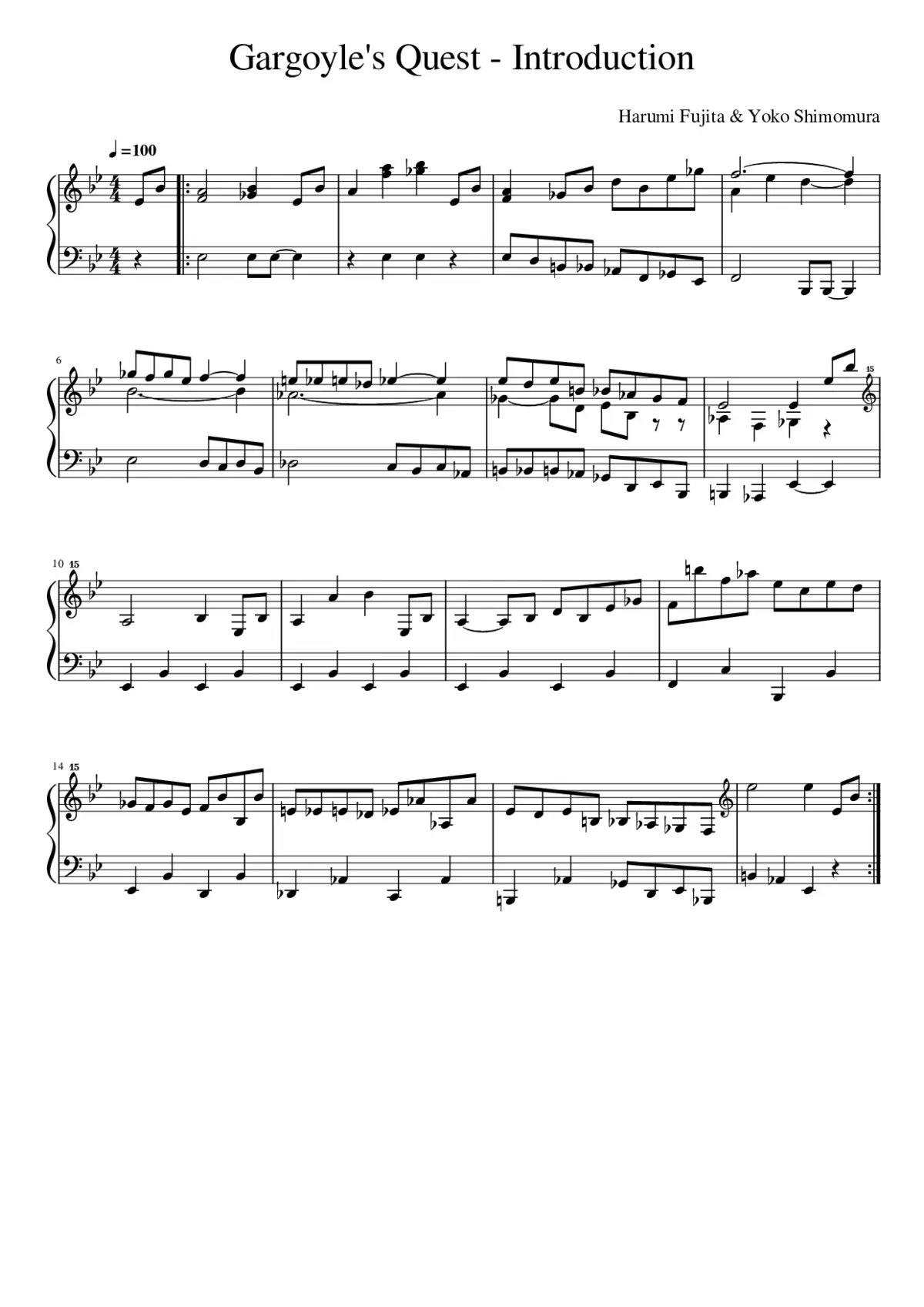 Gargoyles Quest Introduction - Page 1