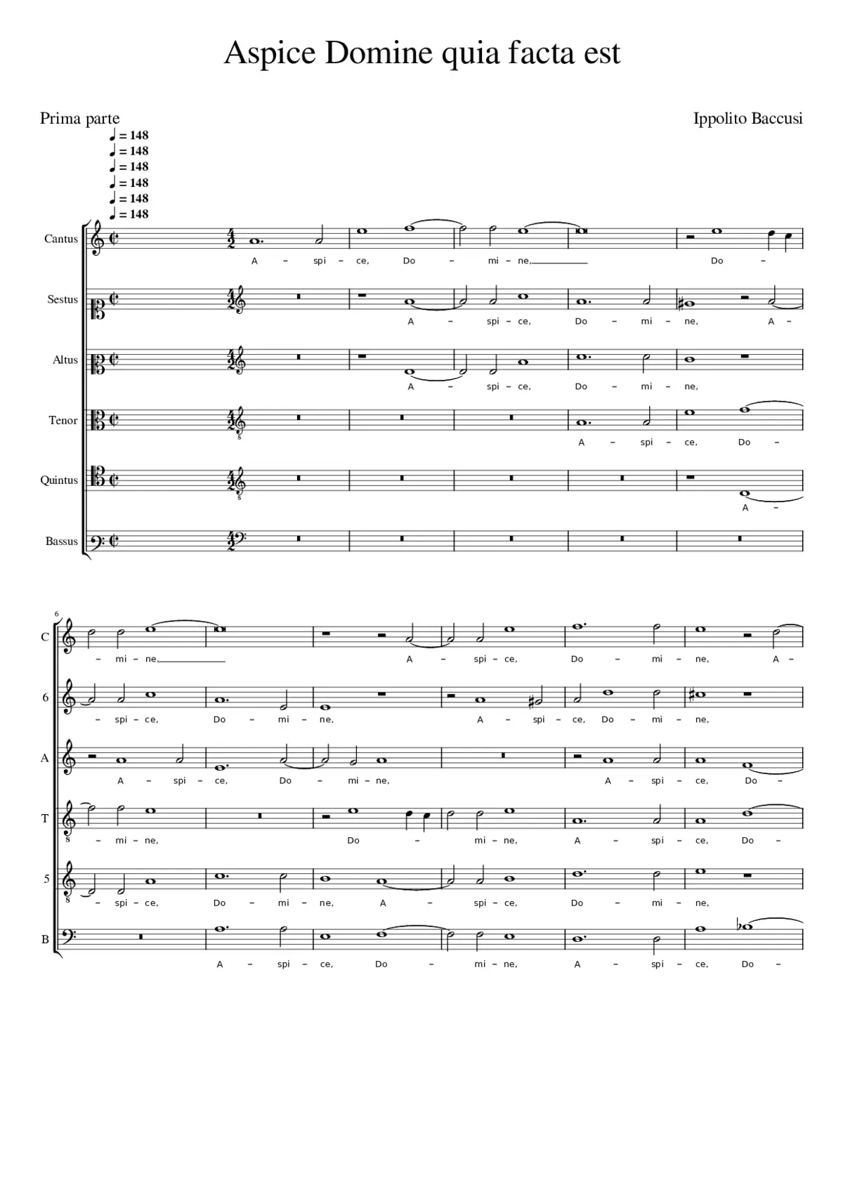 Aspice Domine - Page 1