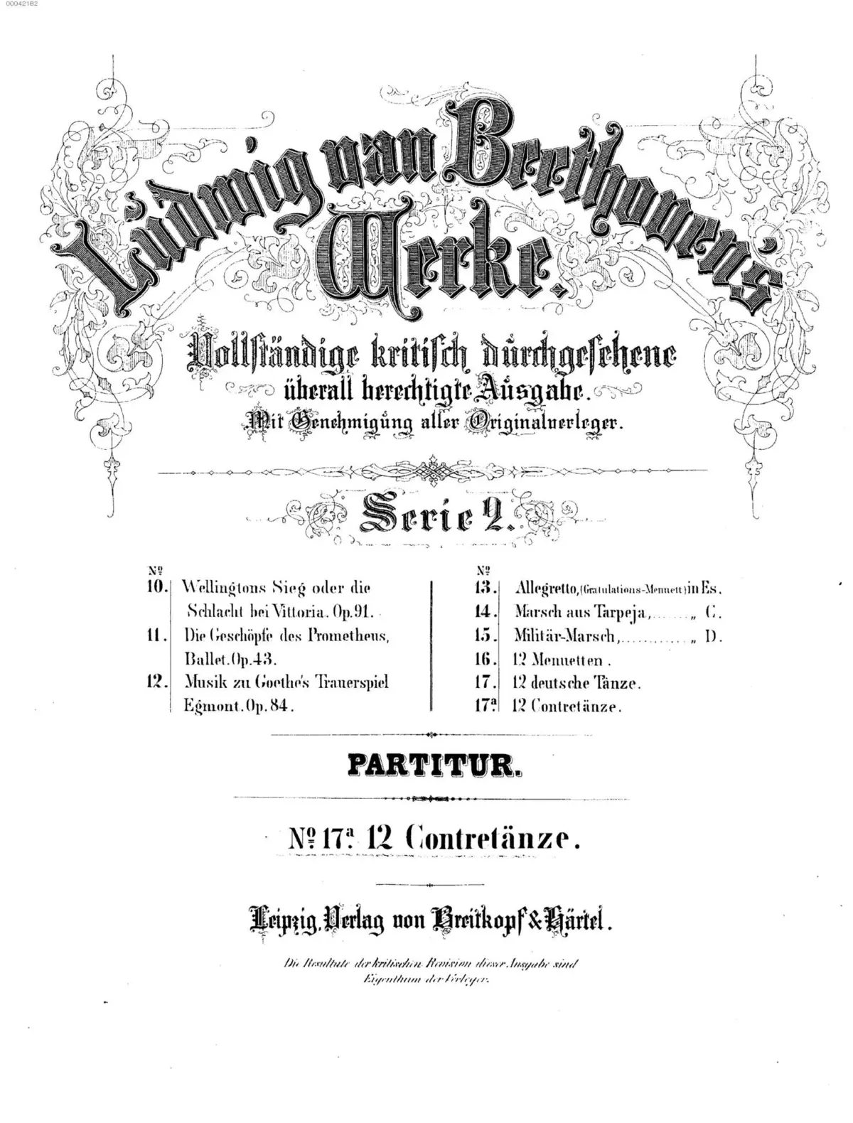 12 Contredanses for Orchestra - Page 1