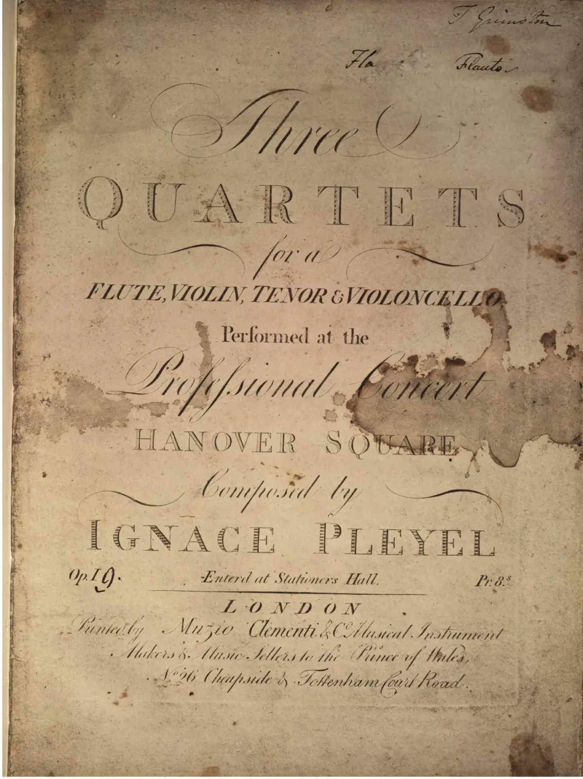 3 Flute Quartets - Page 1
