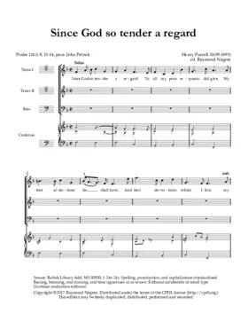 Since God so tender a regard, Z 143