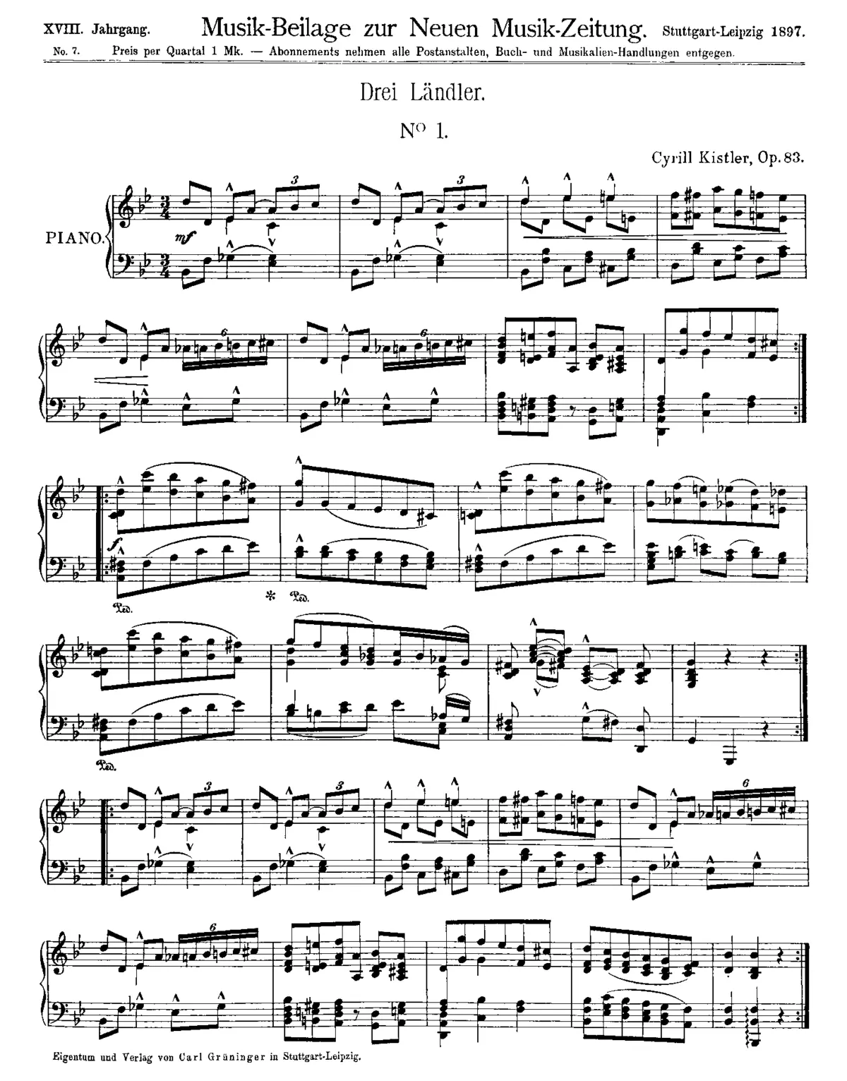 3 Ländler - Page 1