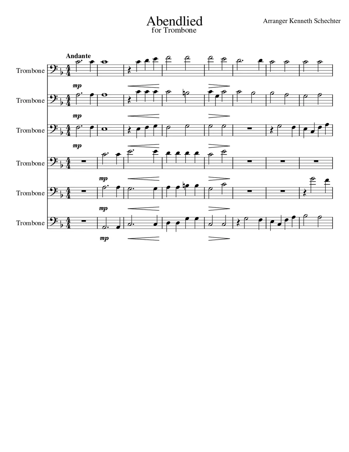 Abendlied Op. 69 No. 3 - Page 1