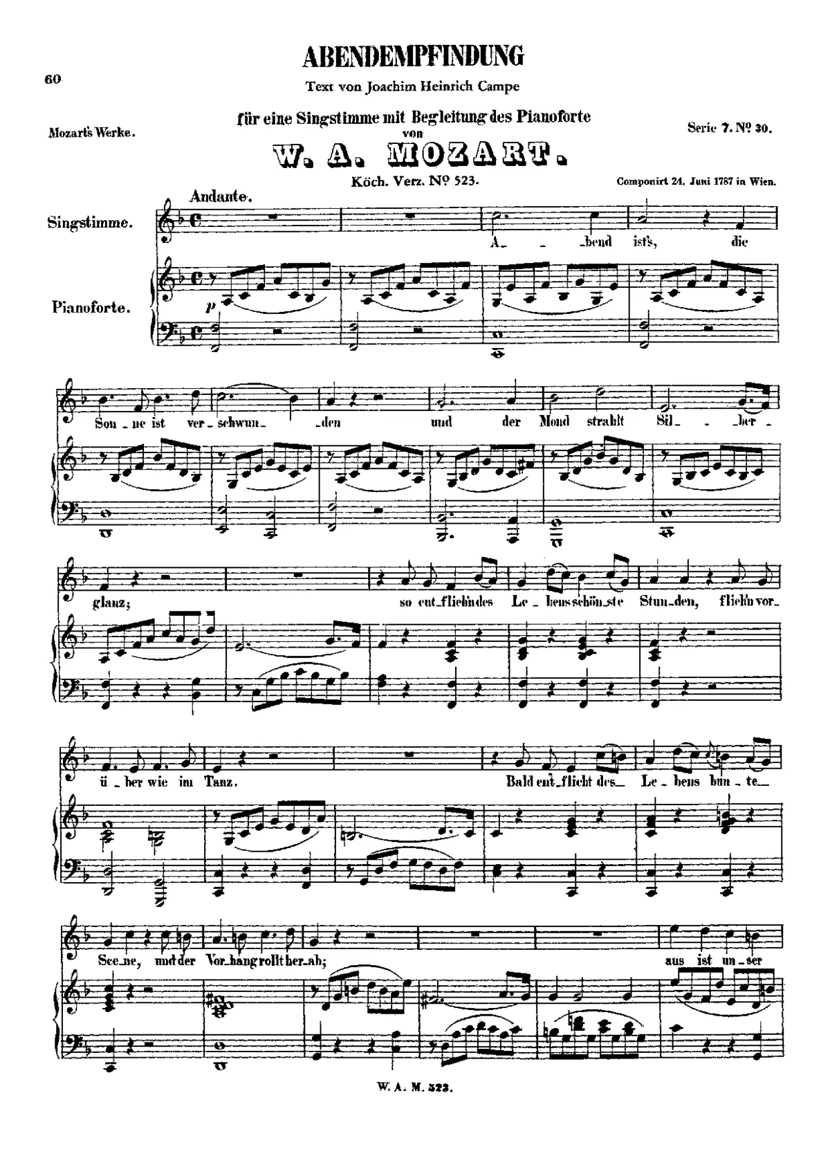 Abendempfindung ; Abend-empfindung - Page 1