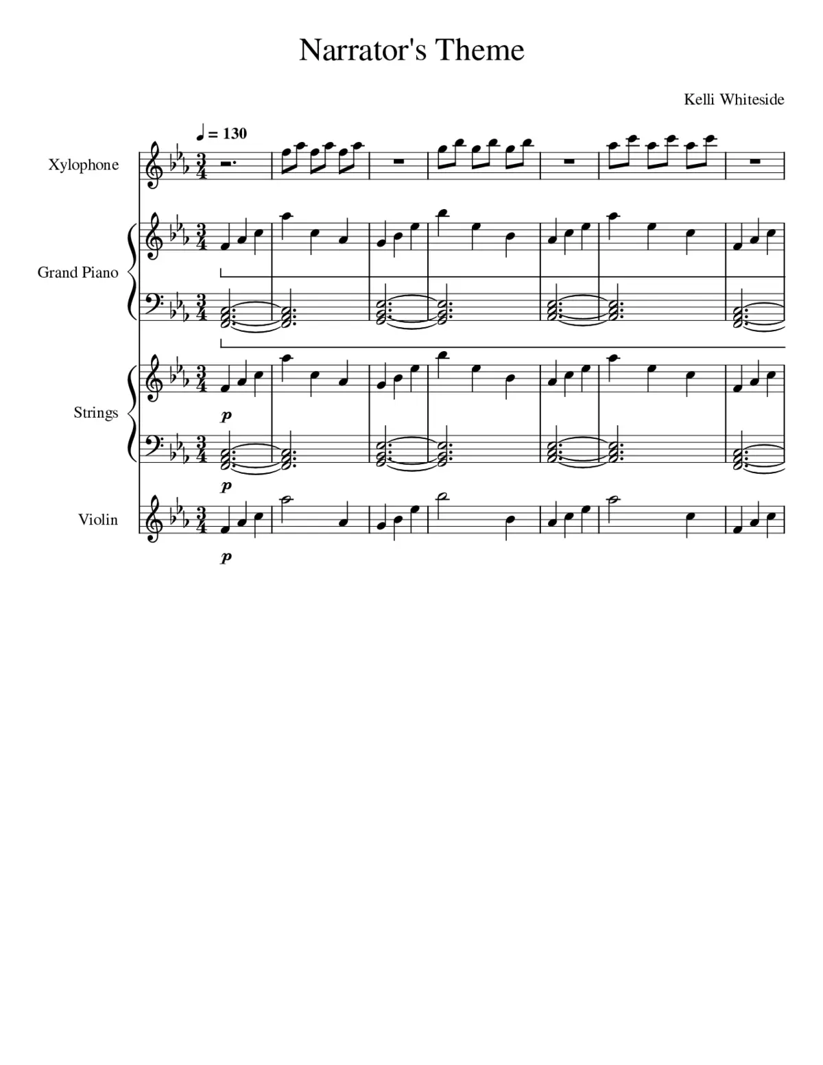 Narrator's Theme - Page 1