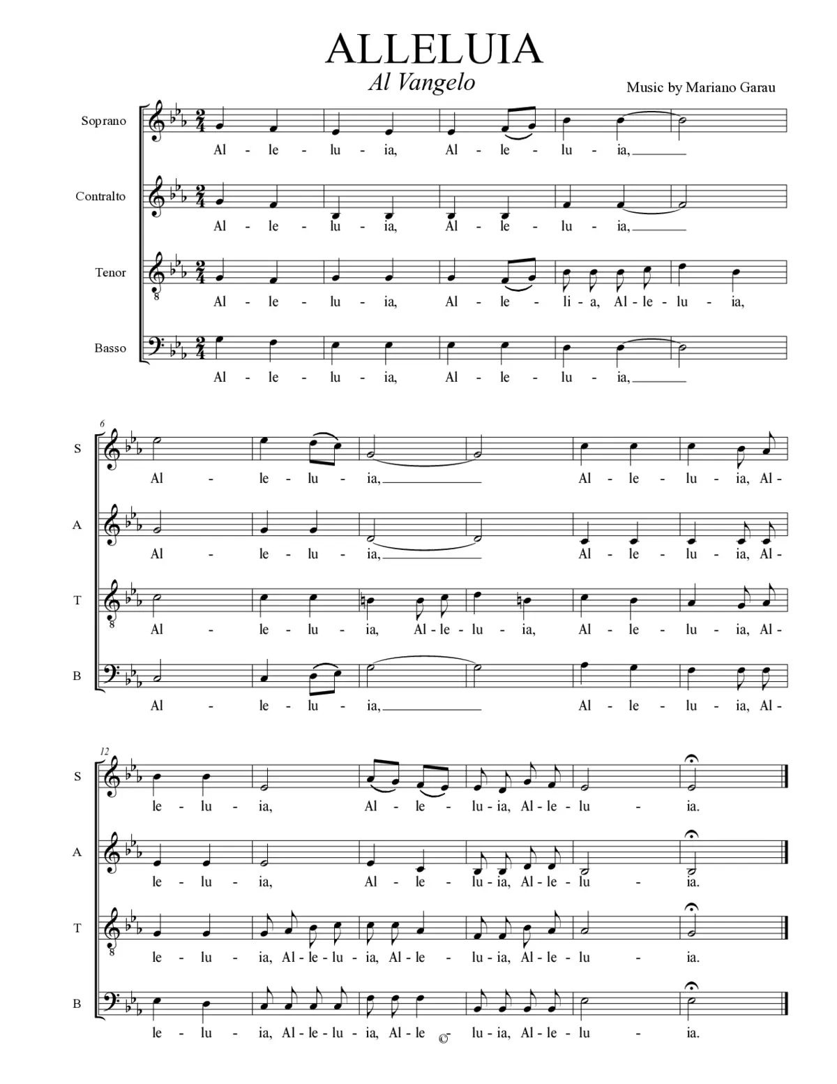 Alleluia al Vangelo - Page 1