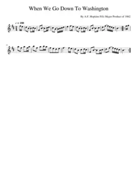 When We Go Down To Washington