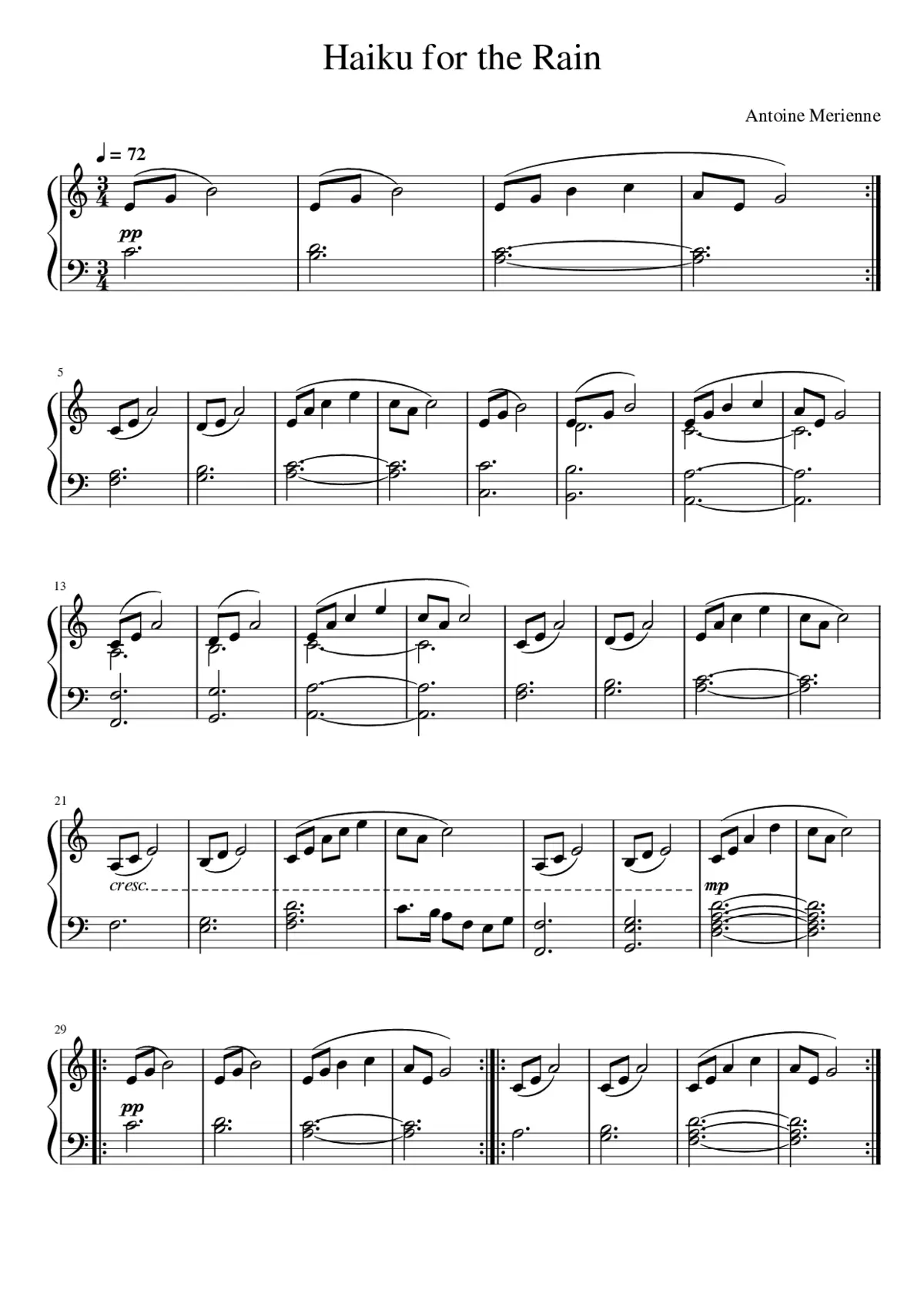 Haiku for the Rain - Page 1