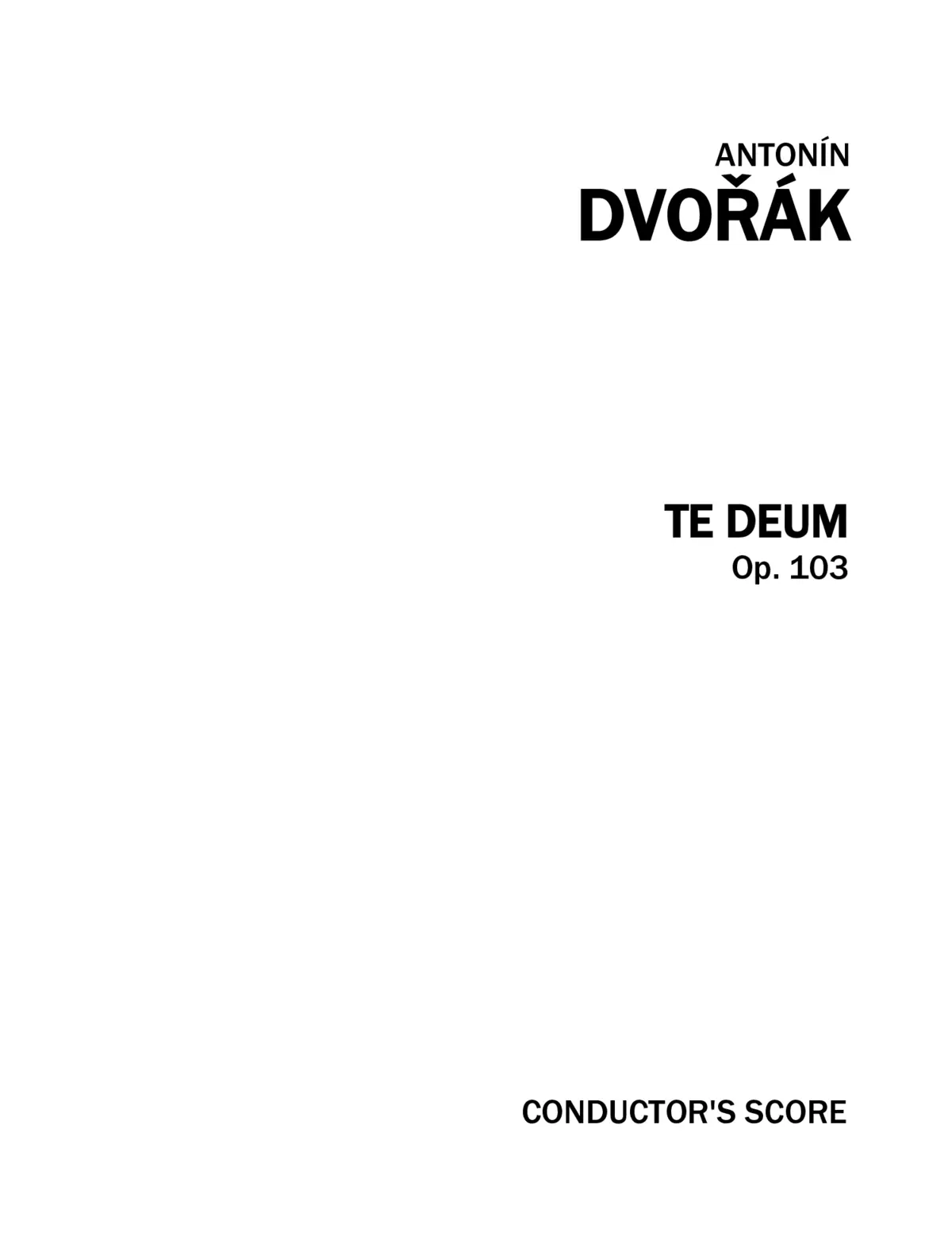 Te Deum - Page 1