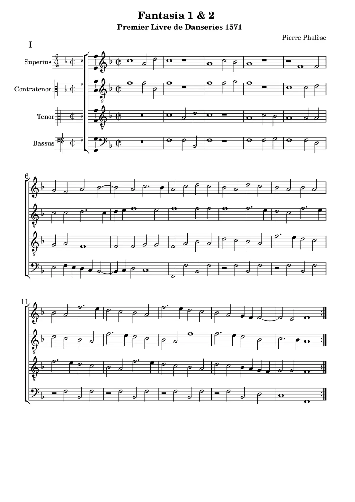 2 Fantasias in F major - Page 1