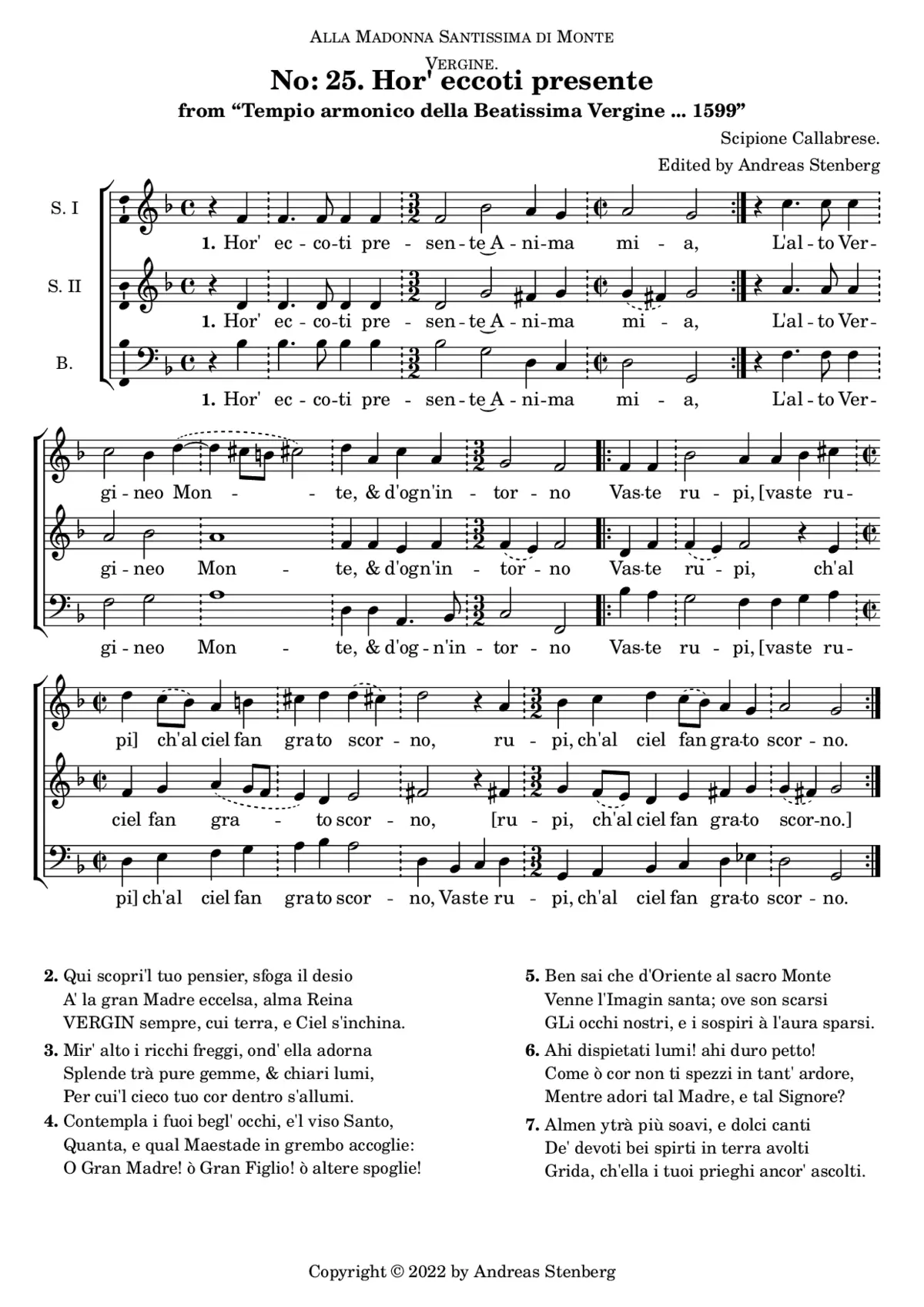 Hor' eccoti presente - Page 1