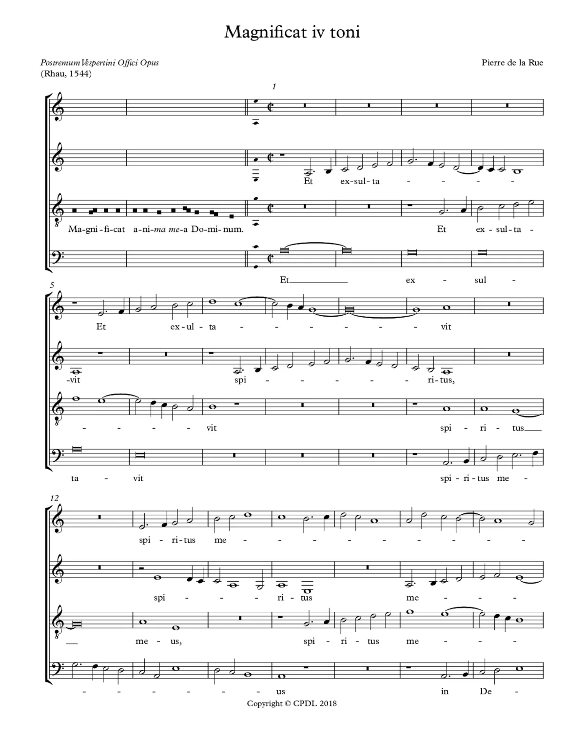 Magnificat iv toni - Page 1