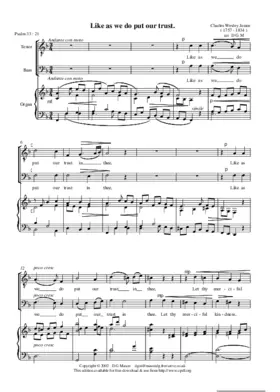 Like as we do put our trust