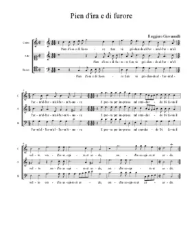 Pien d'ira e di furore