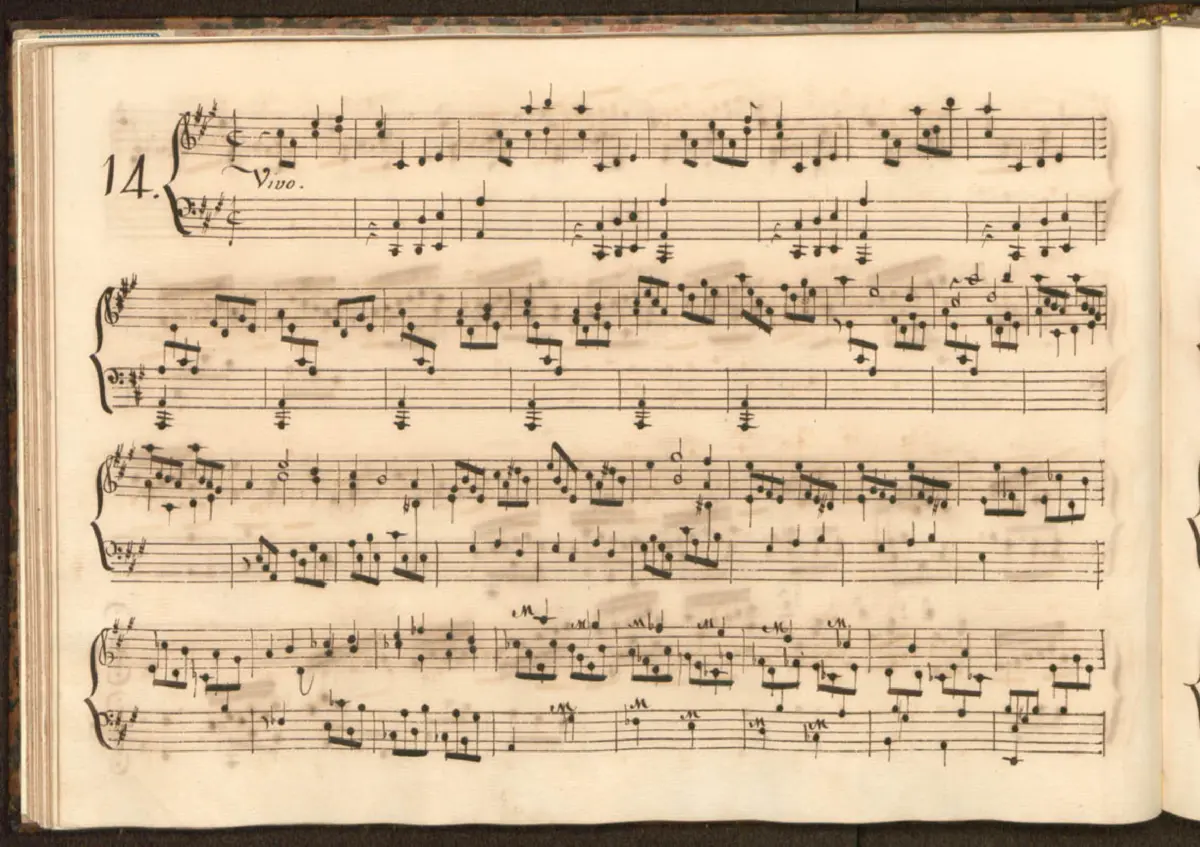 Keyboard Sonata in A major - Page 1