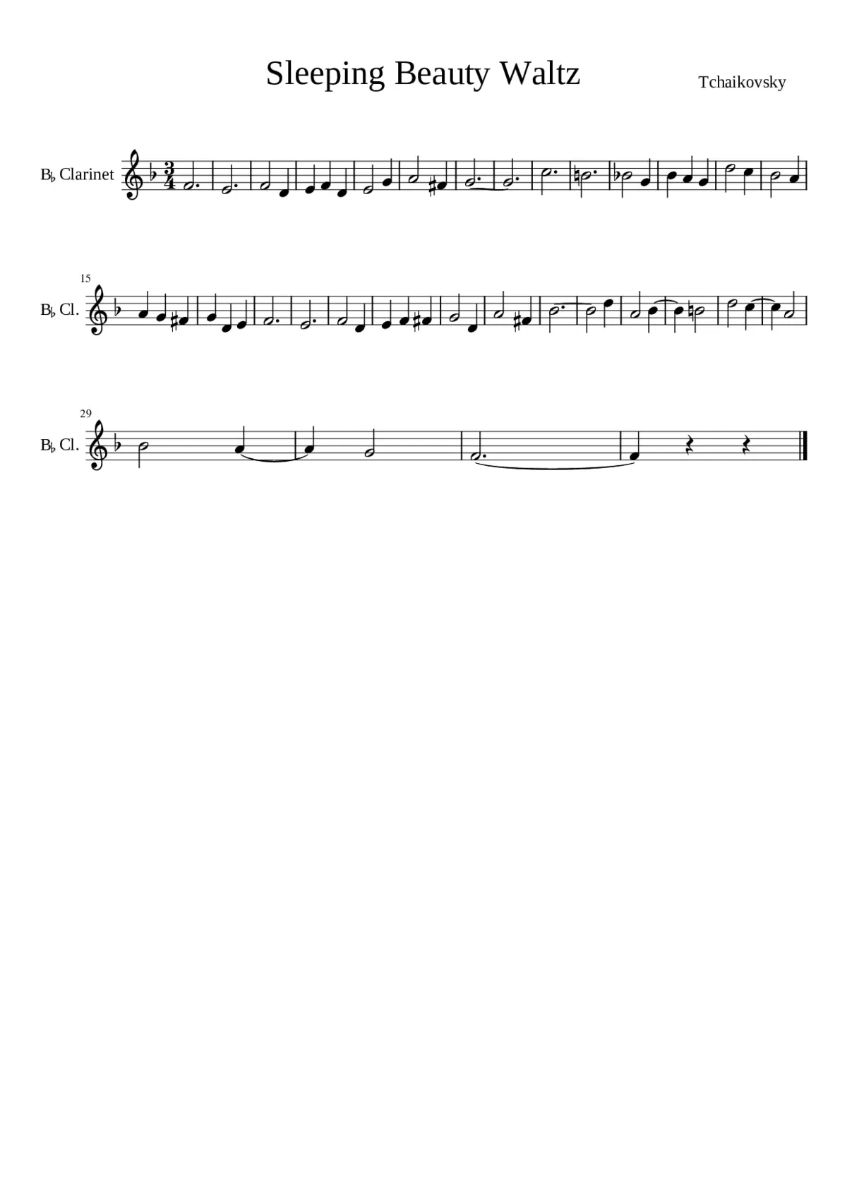 The Sleeping Beauty (ballet) Op.66 - Page 1