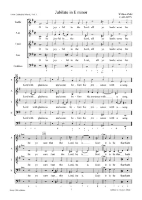 Jubilate in E minor