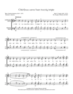 Child Jesus comess from heavenly height