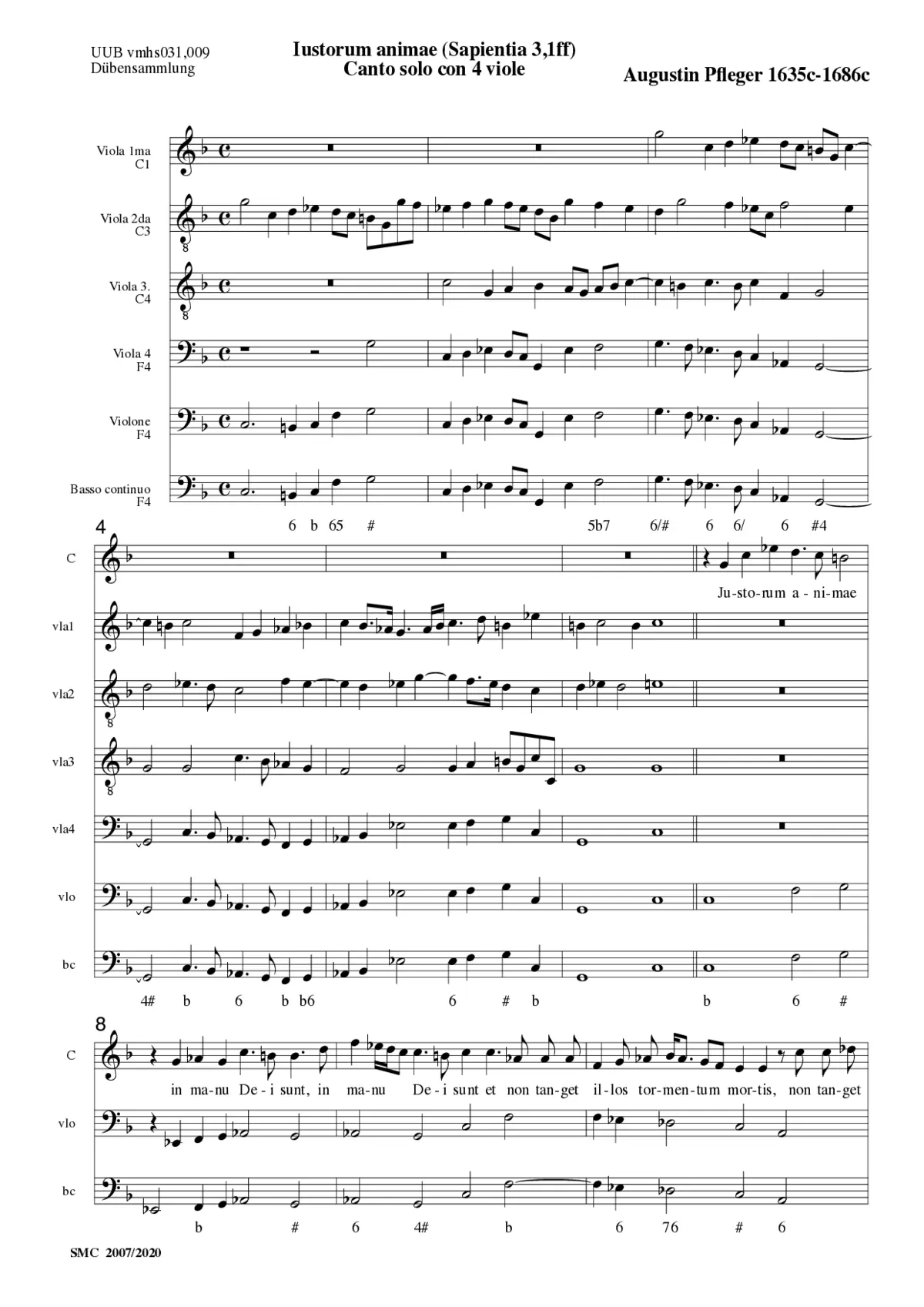 Iustorum animae - Page 1