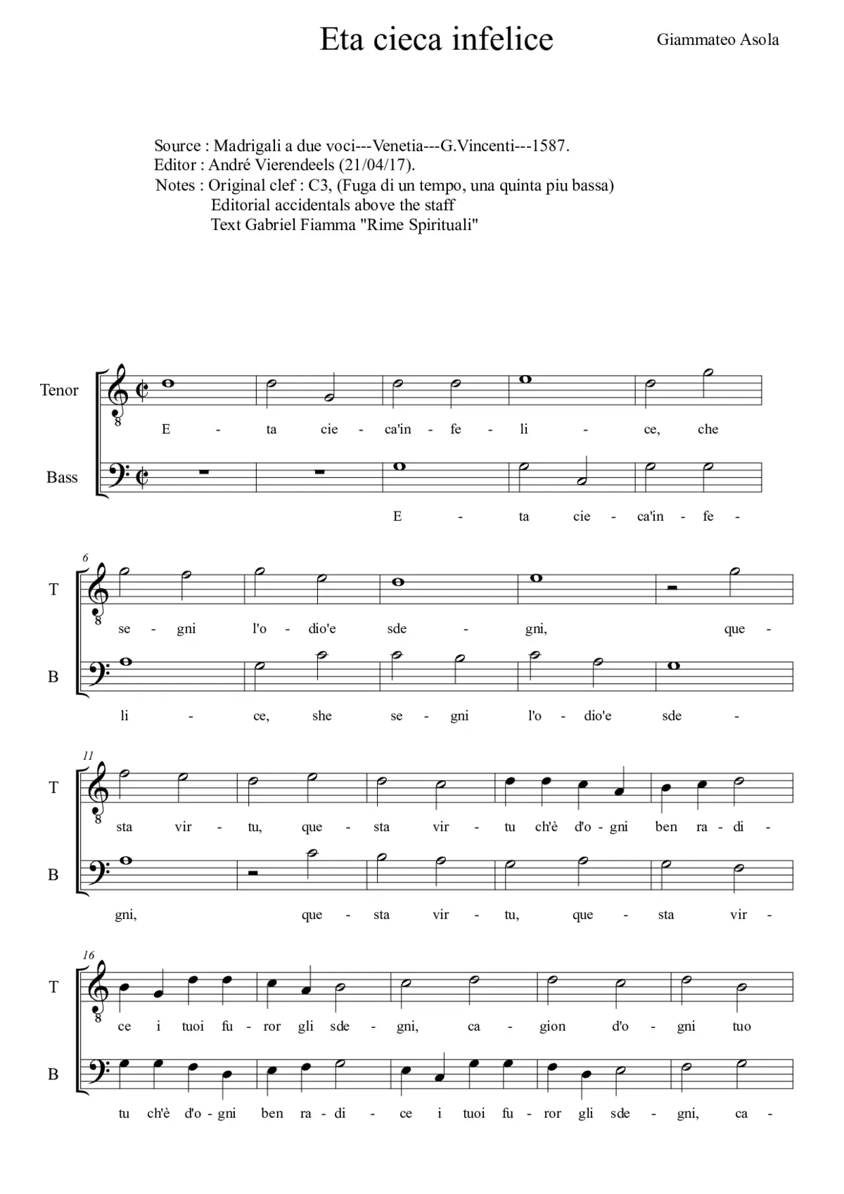 Eta cieca infelice - Page 1