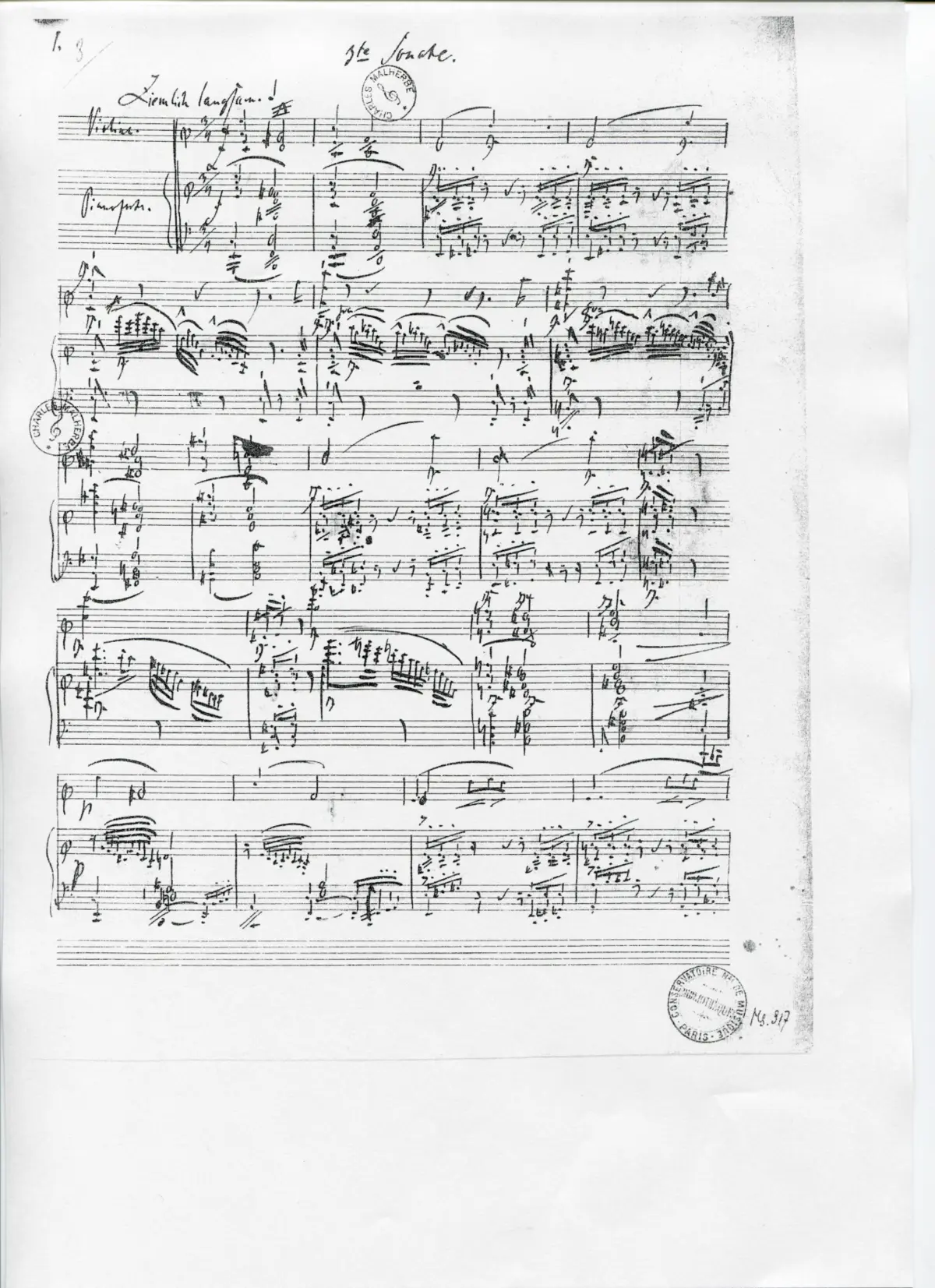 Violin Sonata No.3 - Page 1