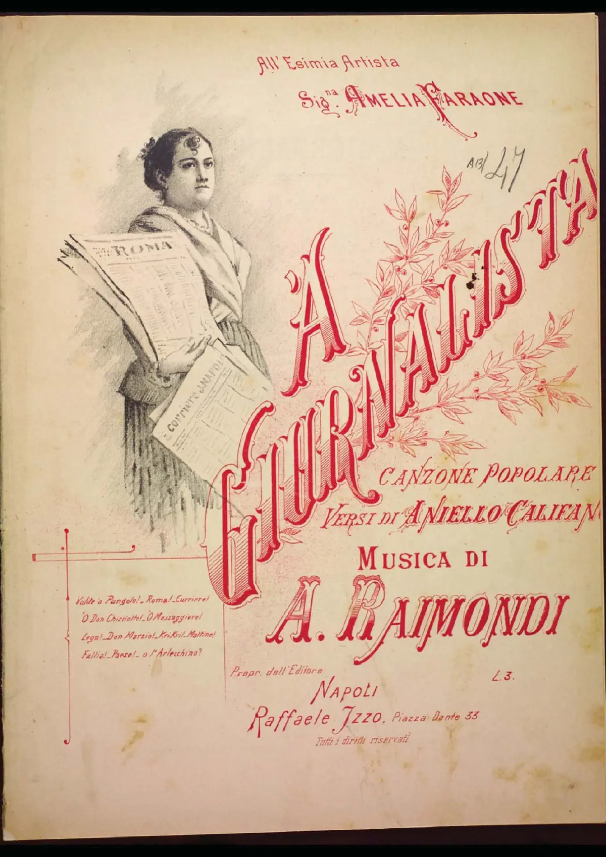 'A giurnalista - Page 1