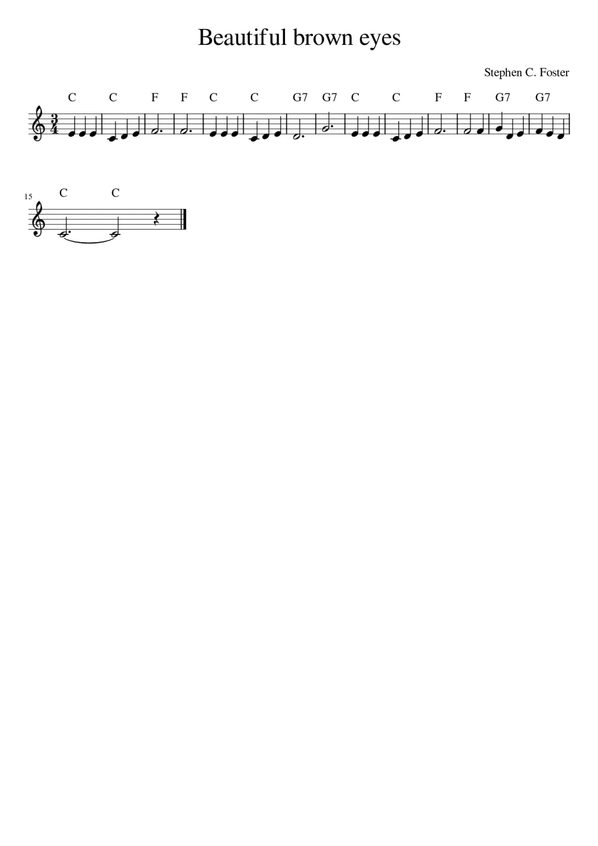 Beautiful brown eyes - Page 1