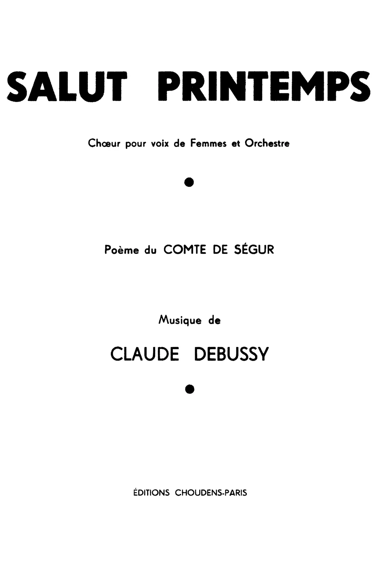 Le printemps - Page 1