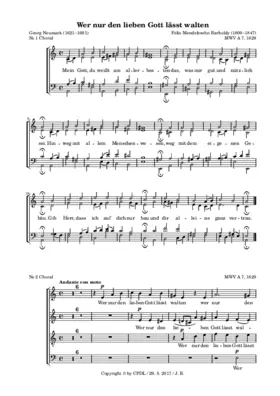 Wer nur den lieben Gott läßt walten