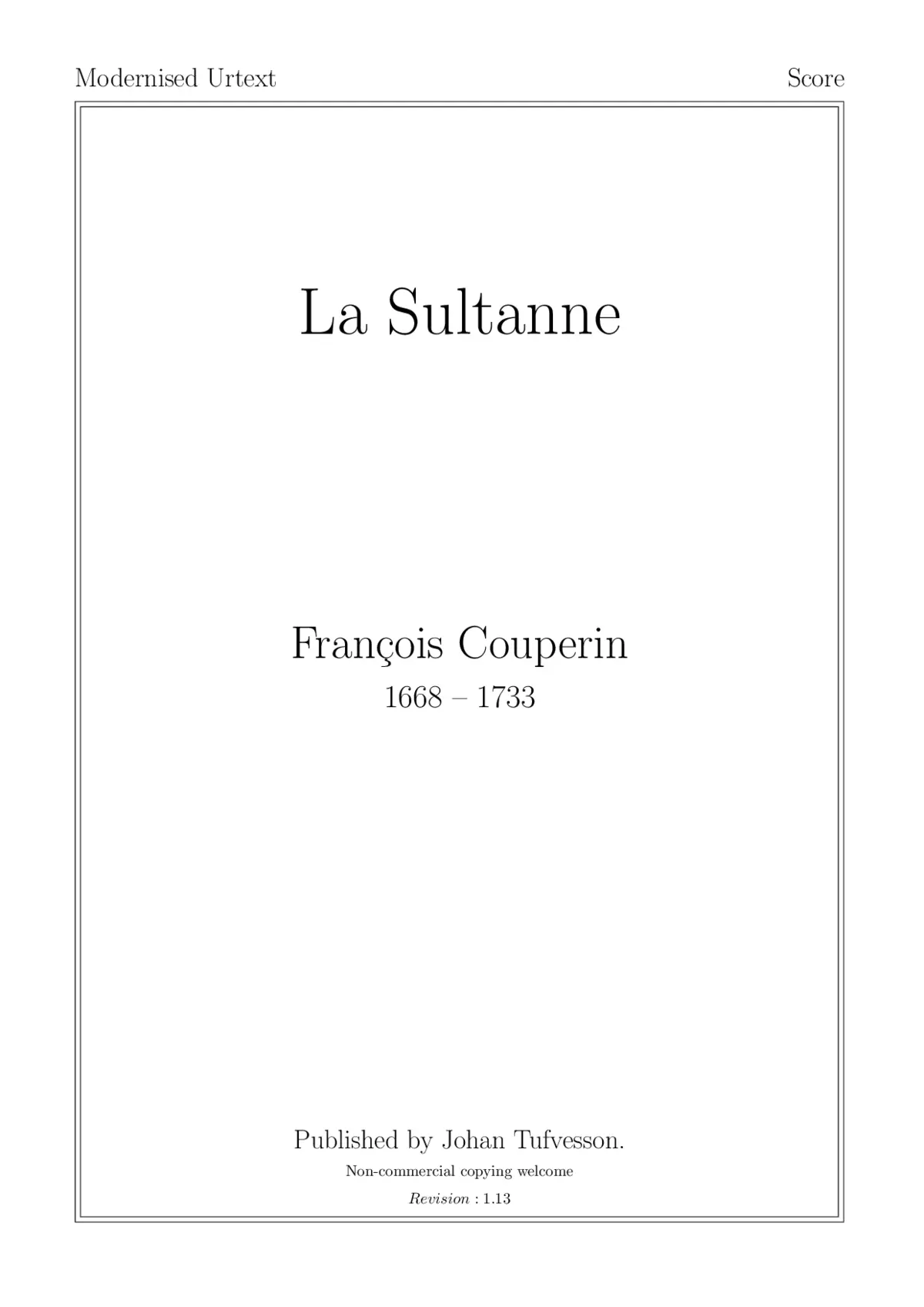 La Sultanne - Page 1