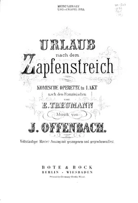 La permission de dix heures / Urlaub nach dem Zapfenstreich