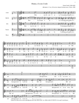 Donna, s'io son il sole