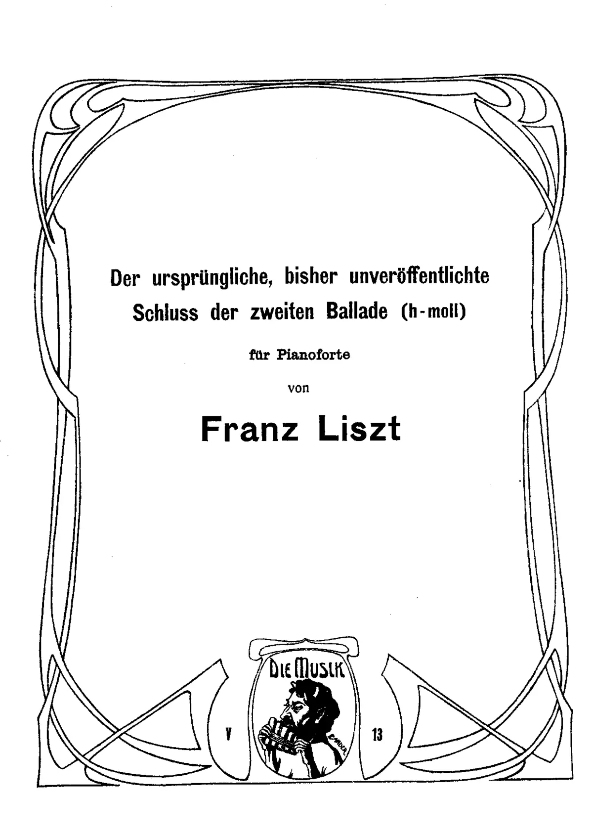 Ballade No.2 - Page 1