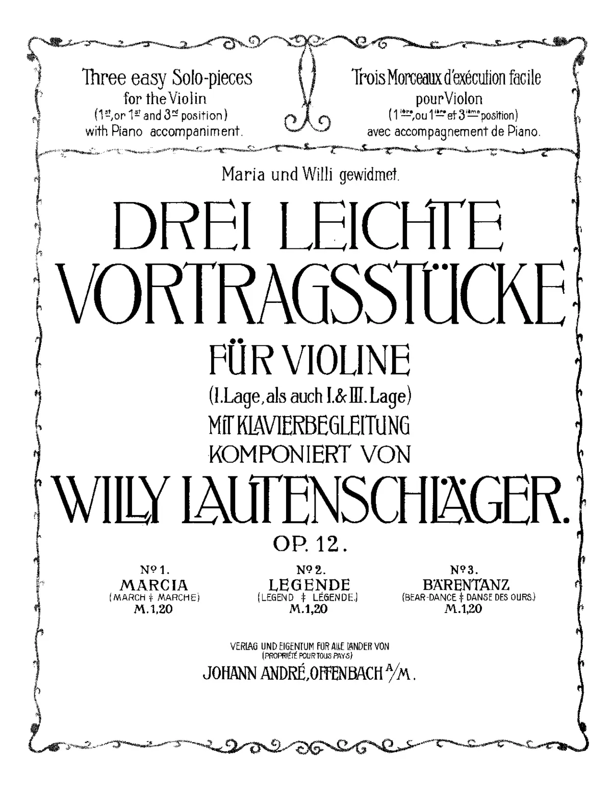 3 Leichte Vortragsstücke - Page 1