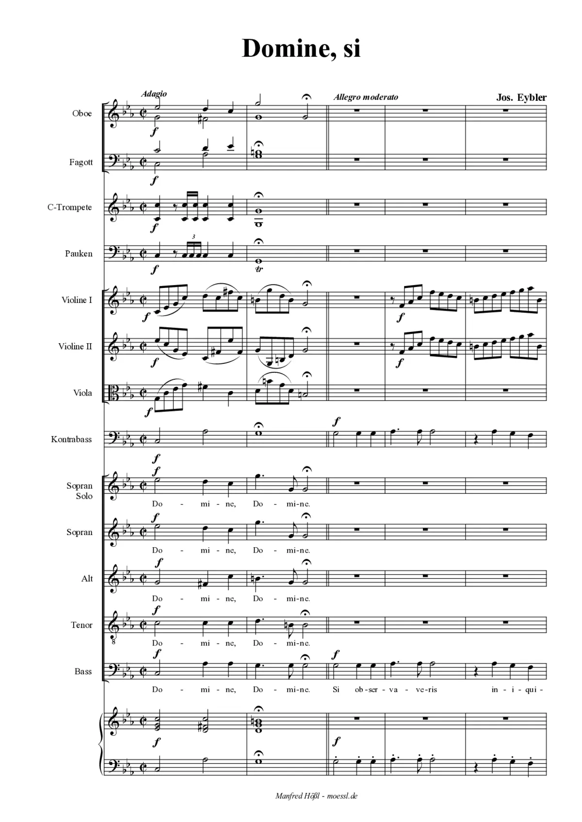 Domine, si - Page 1