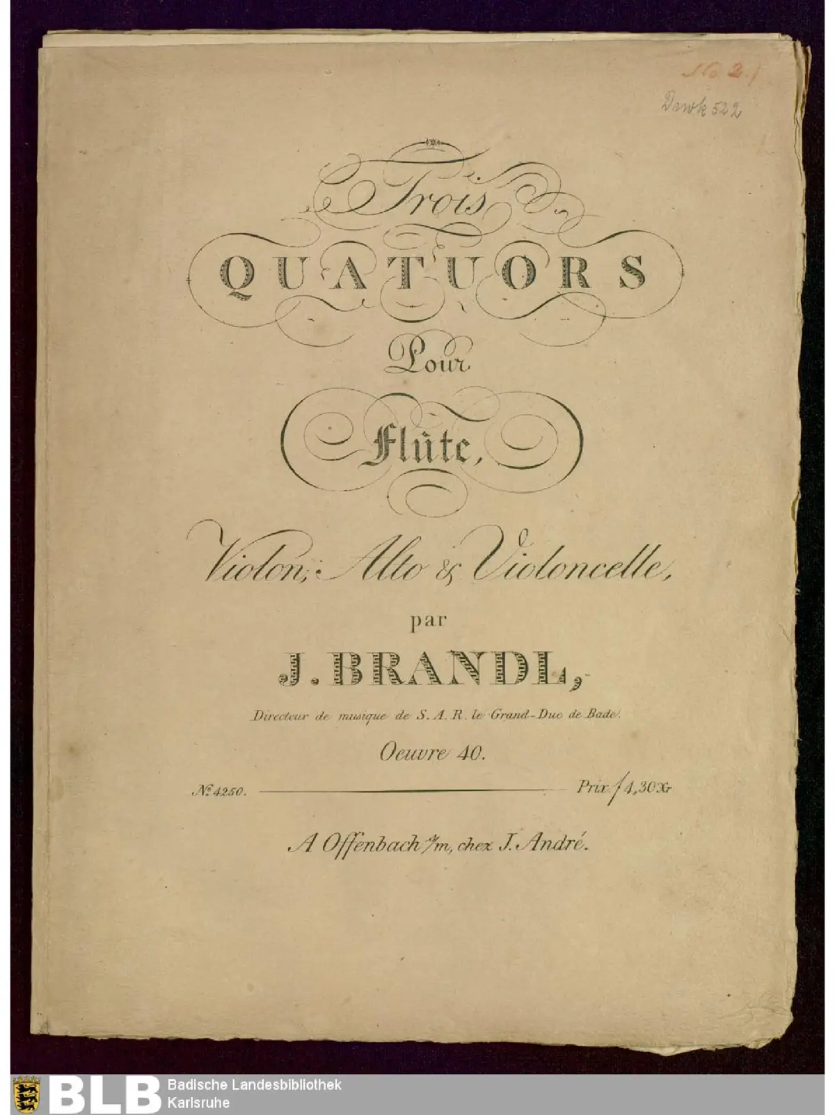 3 Flute Quartets - Page 1