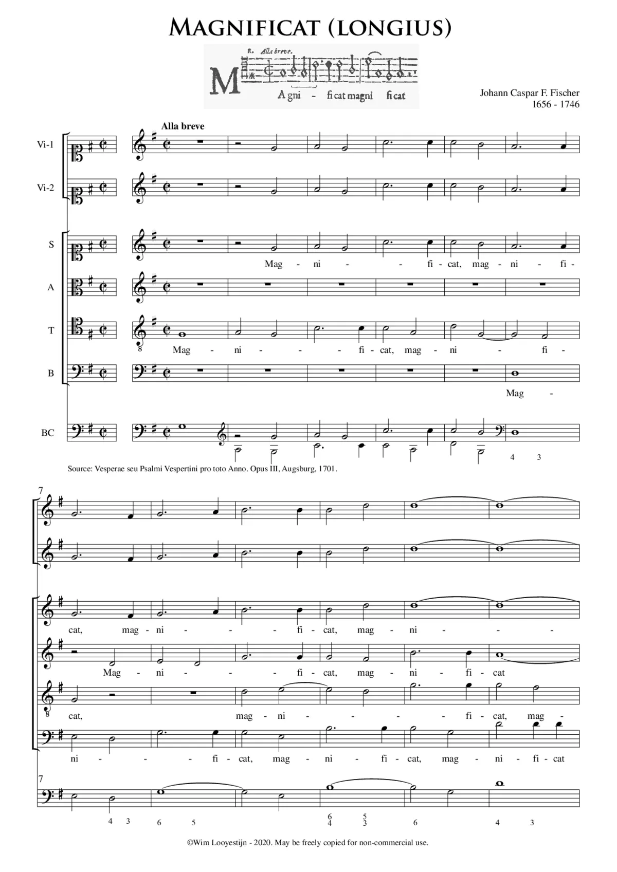 Magnificat longius - Page 1