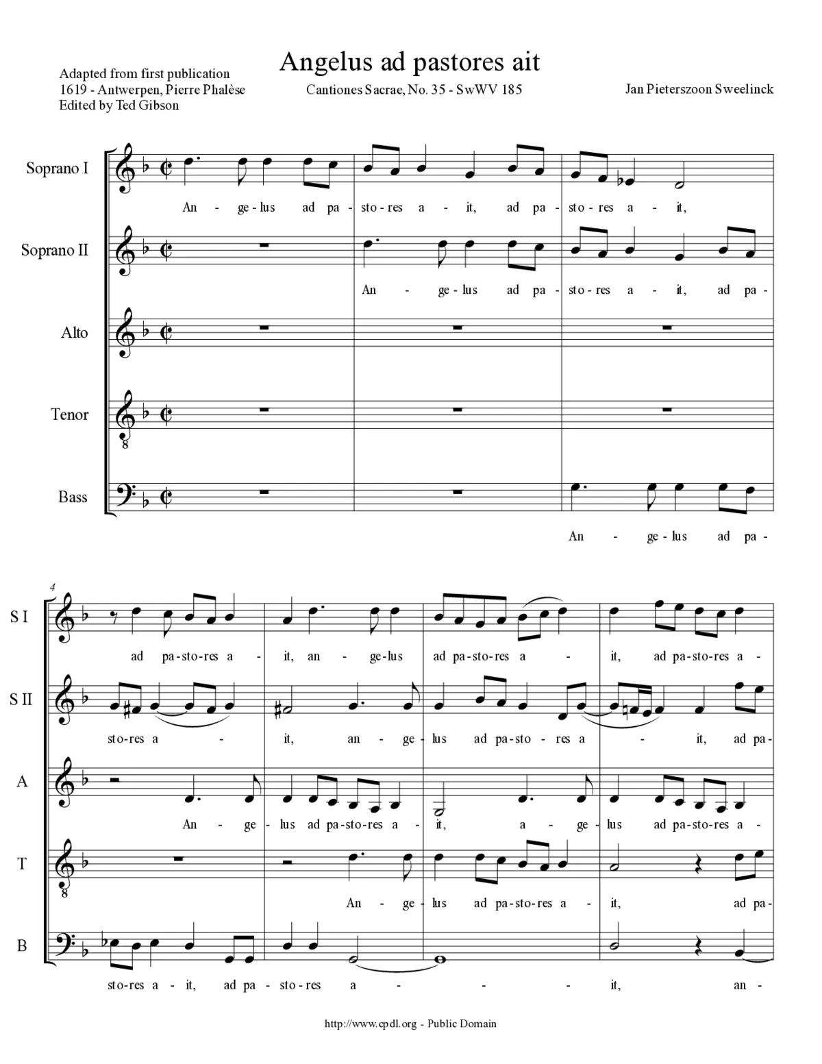 Angelus ad pastores ait - Page 1