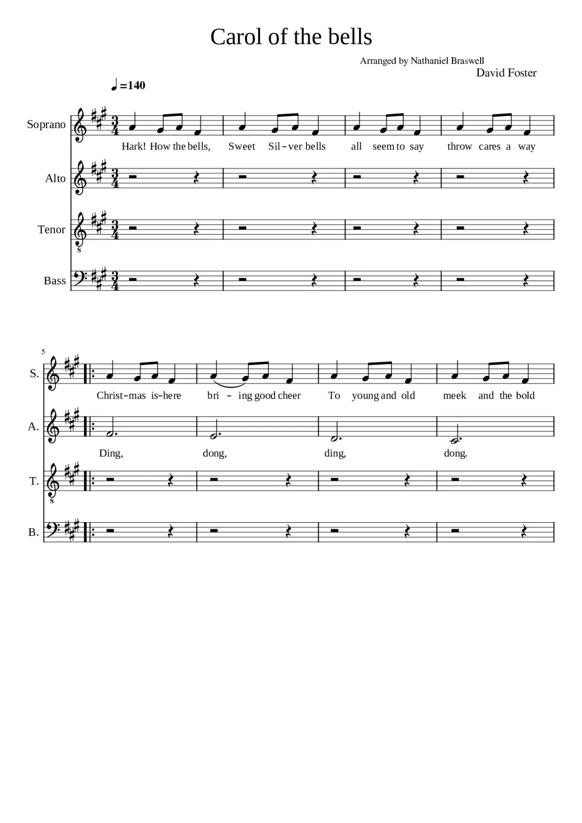 Carol of the Bells - Page 1