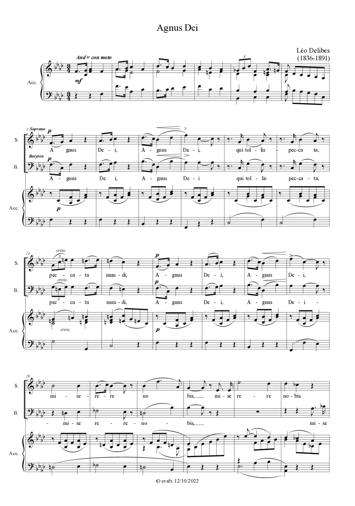 Agnus Dei - Page 1